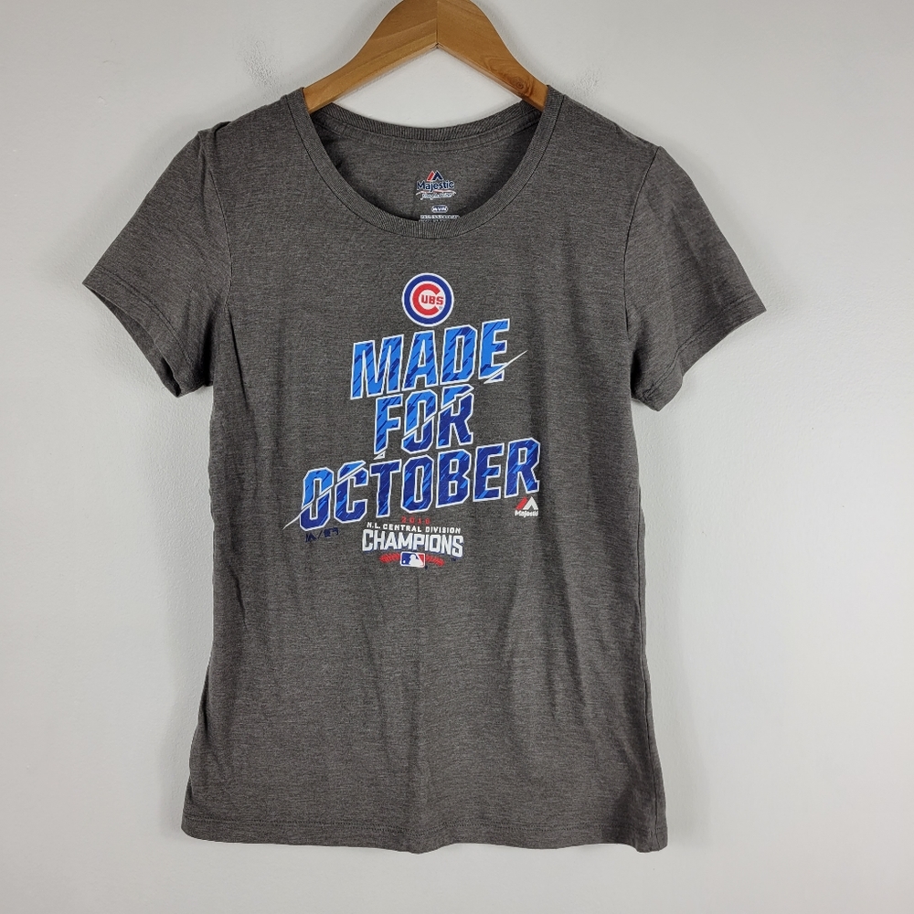 Majestic MLB Chicago Cubs 2016 Division Champ Tee